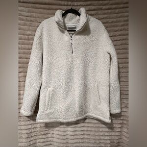 Sherpa Half-Zip Pullover Sweater